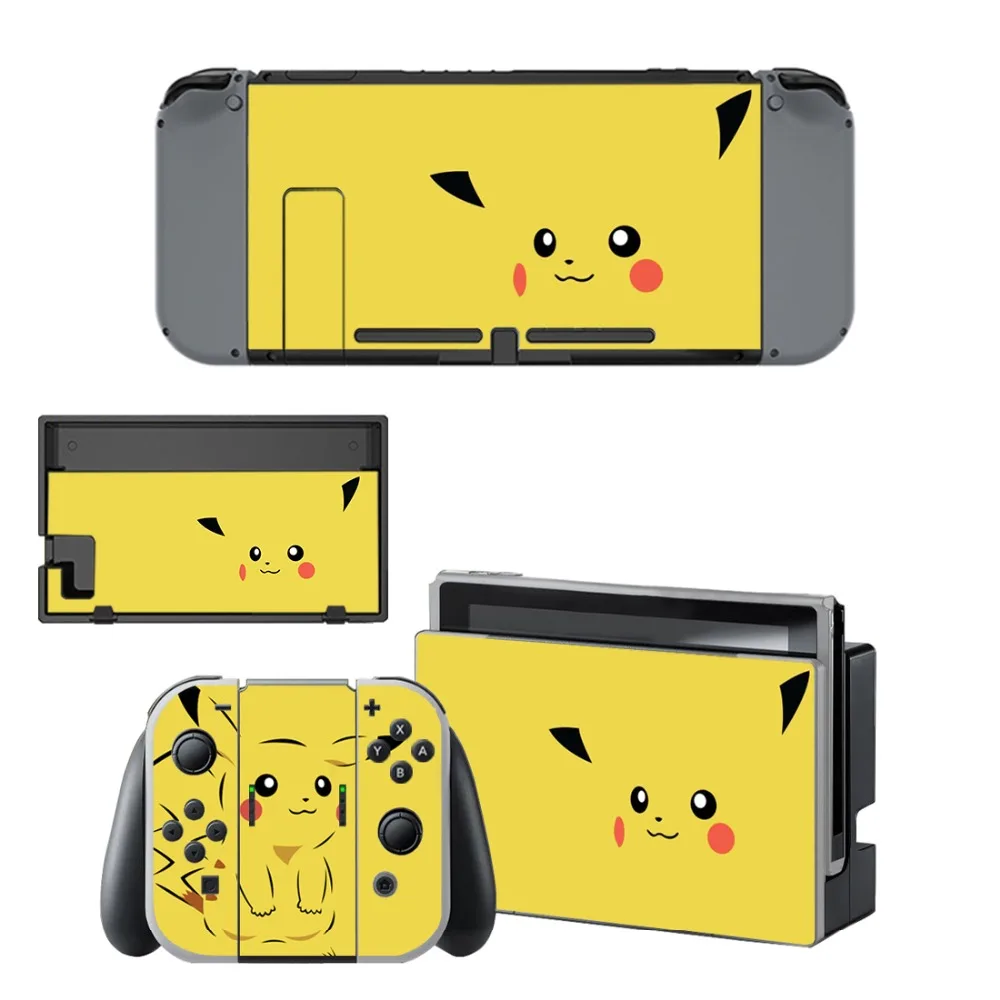 Виниловая наклейка Pokemon GO Pikachu для защиты кожи Nintendo Switch NS консоль + контроллер
