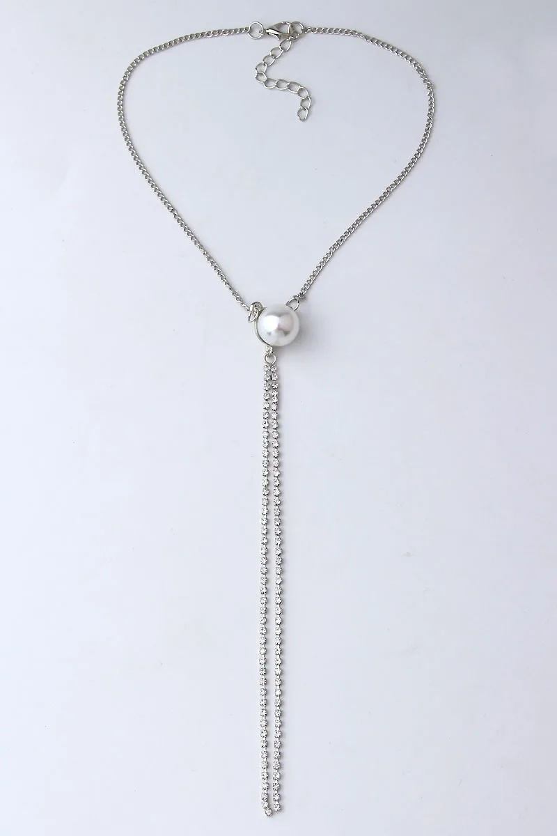 Tenande высокое качество длинное эффектное закрывающее ключицы цепь шар кристалл