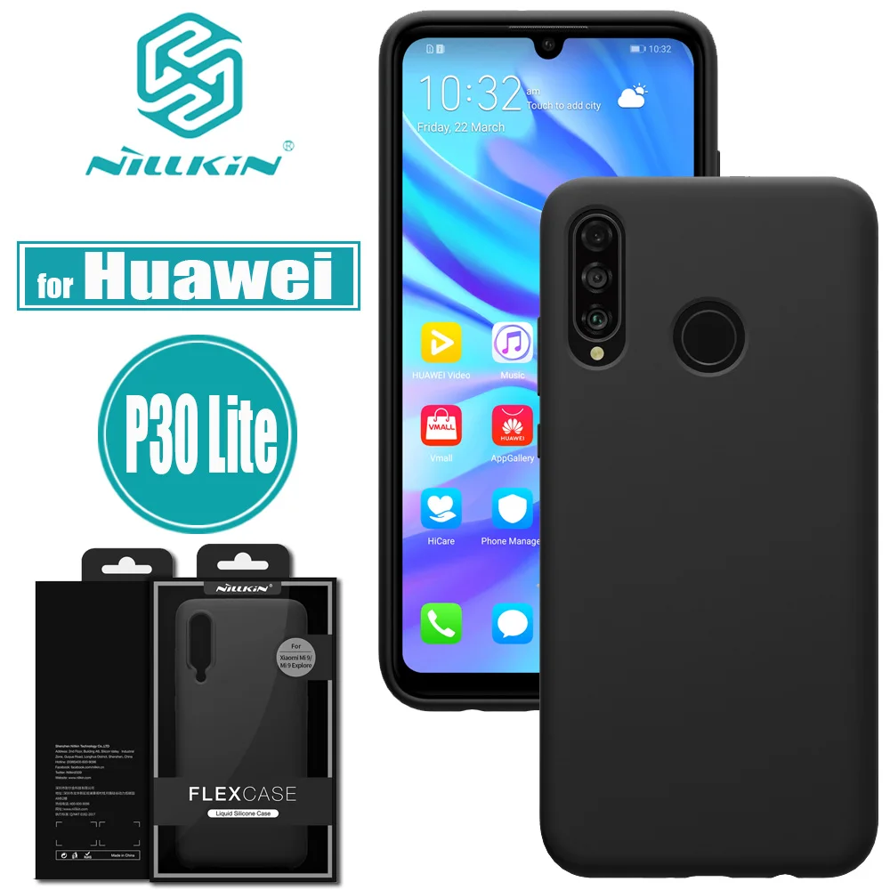 Huawei P30 Lite кейс чехол Flex чистый мягкий Жидкая силиконовая Резина противоударный сумка для смартфонов Чехлы для huawei Nova/4e
