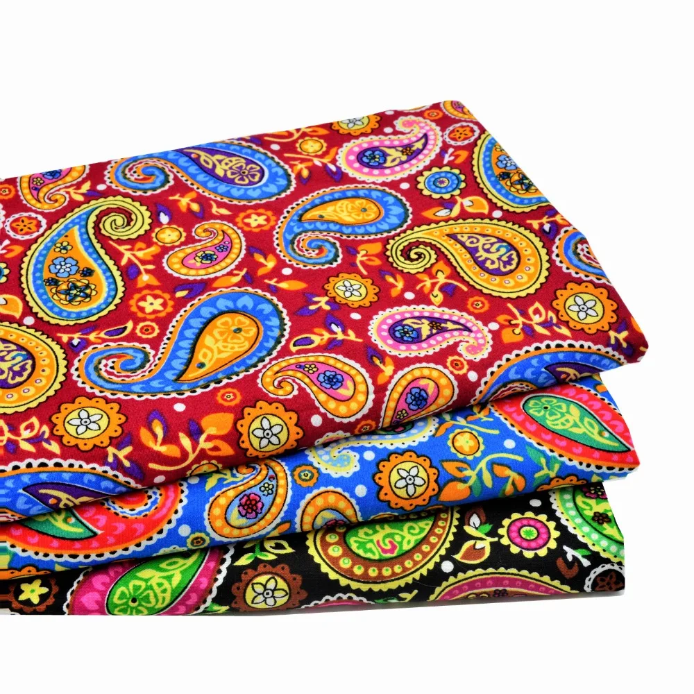 1 ярд красный цветочный из хлопчатобумажной ткани метр парча Сделай Сам