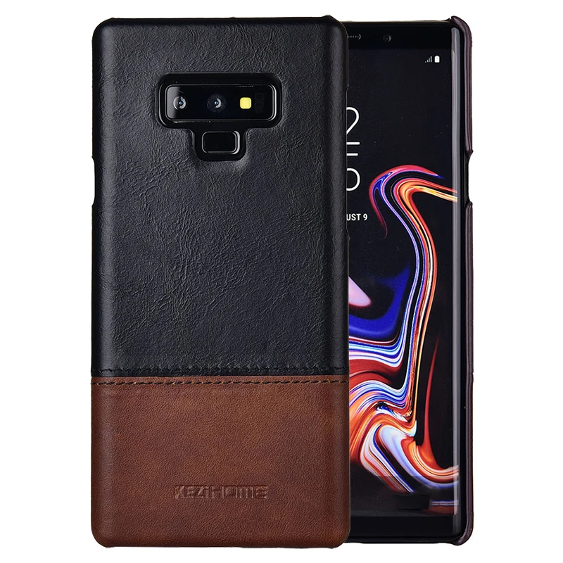 Чехол для samsung Note 9 два цвета натуральная кожа задняя крышка Glayxy
