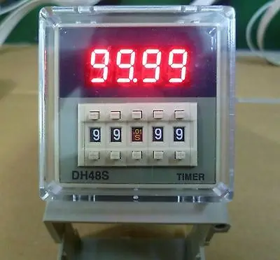 24VDC цифровой таймер реле задержки включения 8pins SPDT DH48S-1Z сброса/пауза |