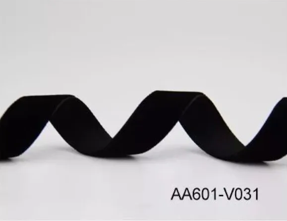 V031 Black 5 ярдов лот 5/" 16 мм качество мягкий бархат ленты один уход за кожей лица Свадебная вечеринка для упаковки подарков волос бантом DIY - Цвет: V031 Black