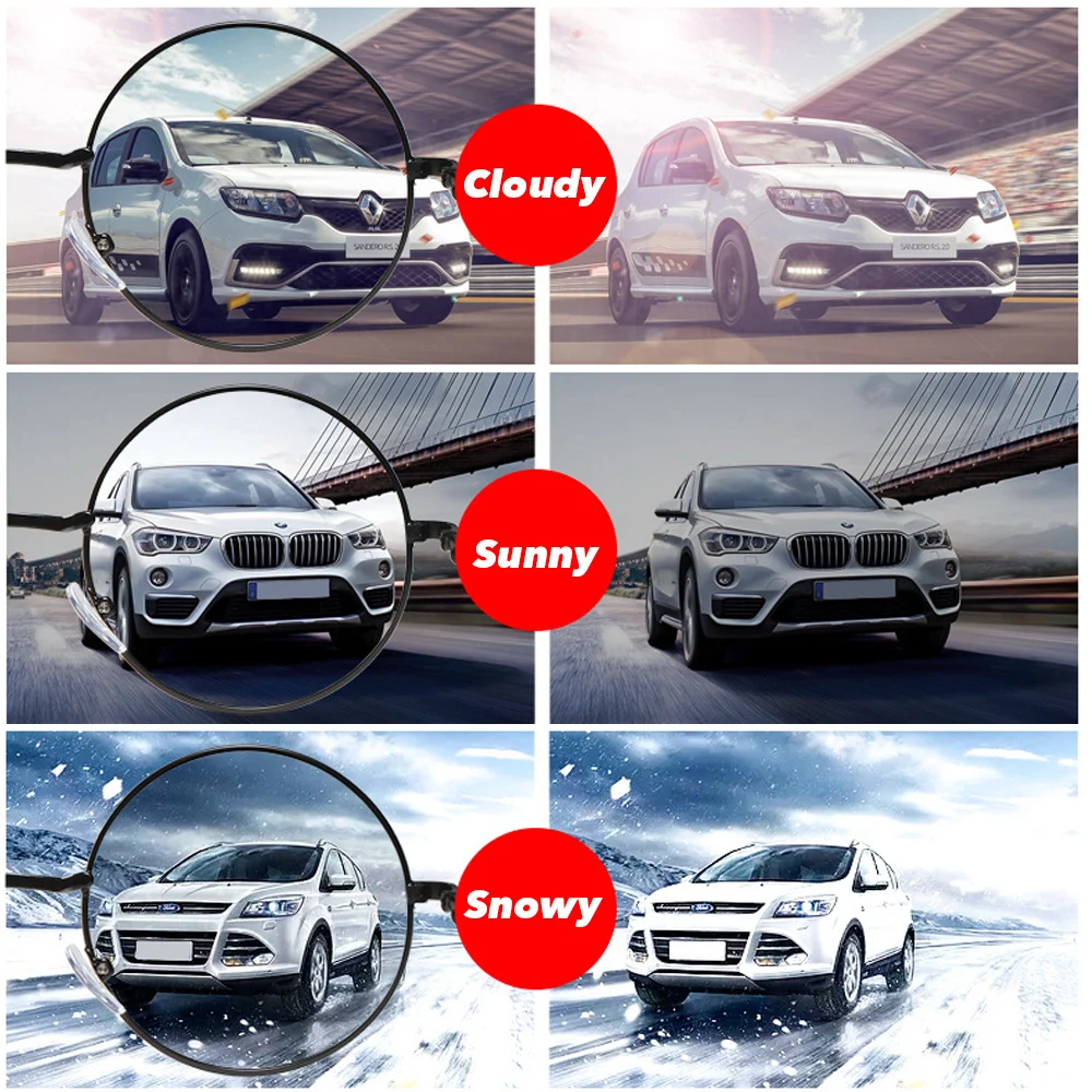 Очки солнцезащитные VIVIBEE для мужчин и женщин небольшие круглые фотохромные