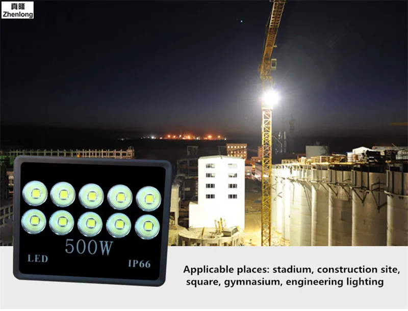 Светодиодный прожектор на открытом воздухе Водонепроницаемый IP65 400 W 500 W 600 W инженерно Свет 110 V 220 V Футбол поле квадратный стационарный прожектор Spotlig
