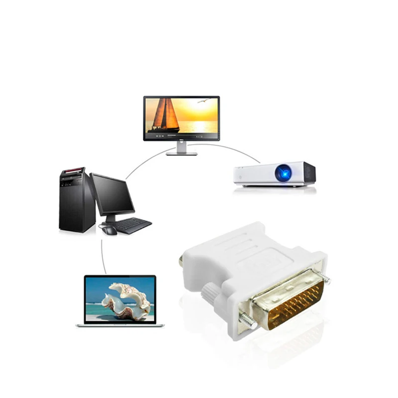 Адаптер Mostotal DVI 24 + 5 В VGA позолоченный штекер с разъемом Папа мама видеоконвертер в