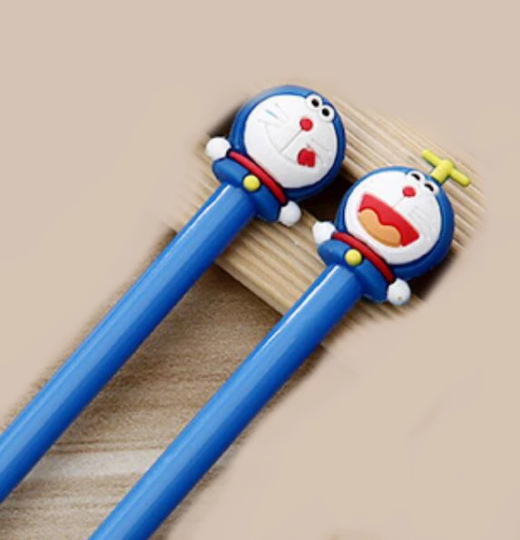 Novel Kawaii Doraemon, Черная гелевая ручка для студентов, 0,5 мм, ручка, письменные принадлежности Офисная школьная гелевая ручка, подарок ребенку - Цвет: 2 pcs