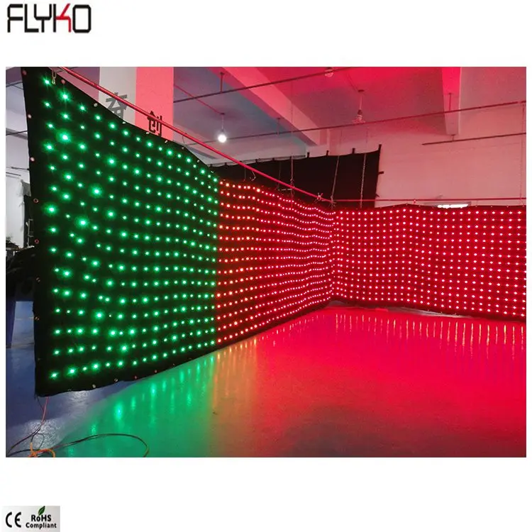 Flyko отличная огнестойкая полноцветная бархатная Двухуровневая светодиодная