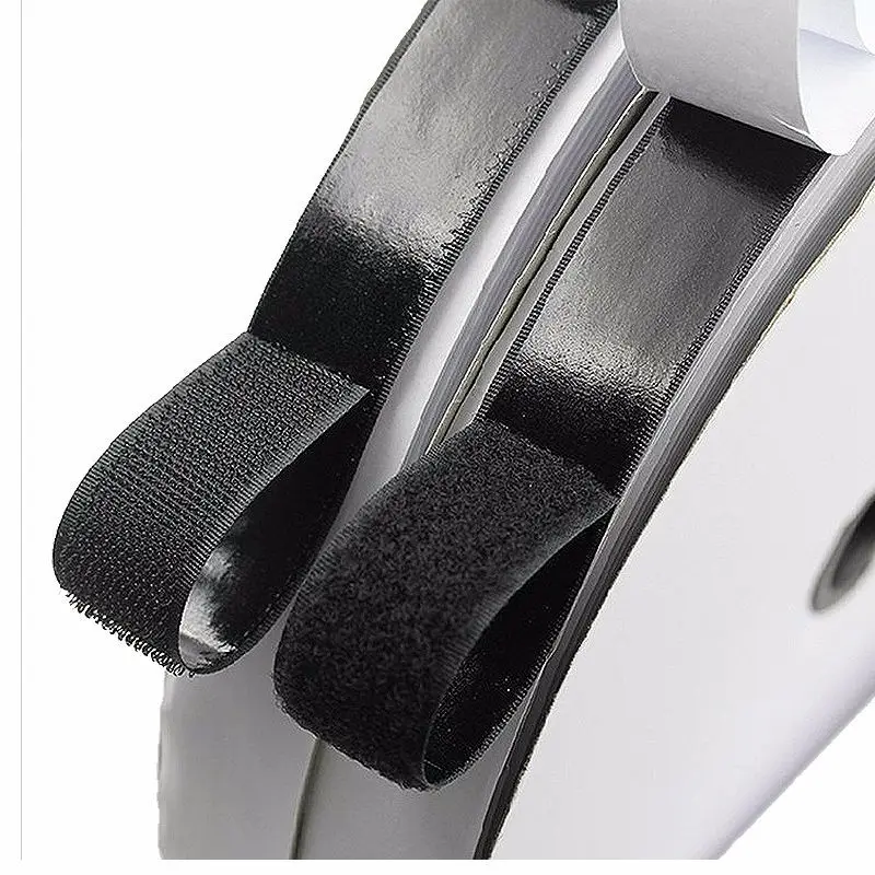 

25M*2 20mm-100mm Hook and Loop Tape, Self Adhesive Sticky Tape, Heavy Duty Hook Loop Tape Reusable Double Sided Sticky Tape