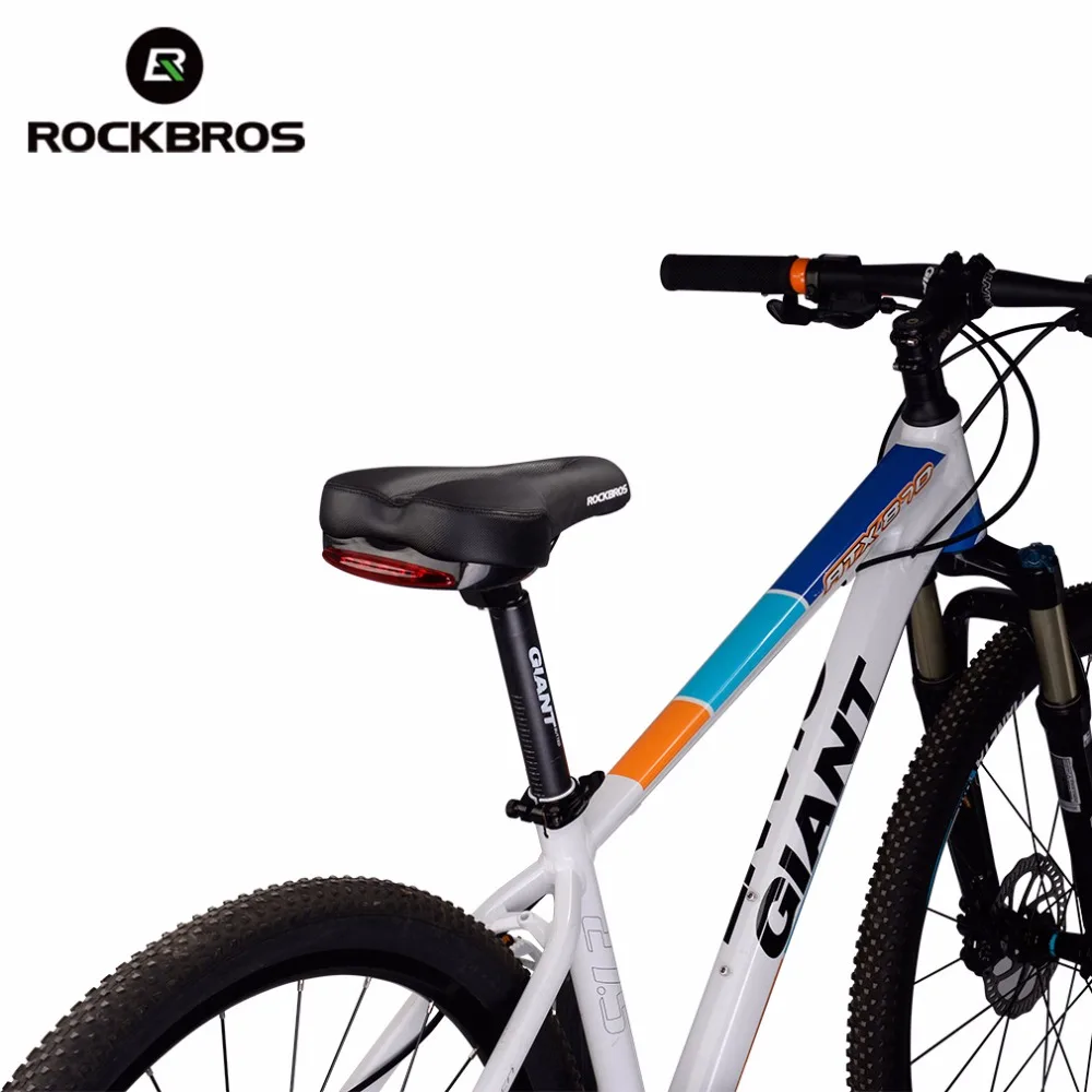 ROCKBROS MTB велосипедное седло задний фонарь Подушка Велосипедное кожаное седло рельс полый мягкий велосипедная часть переднее сиденье коврик чехол 2 стиля