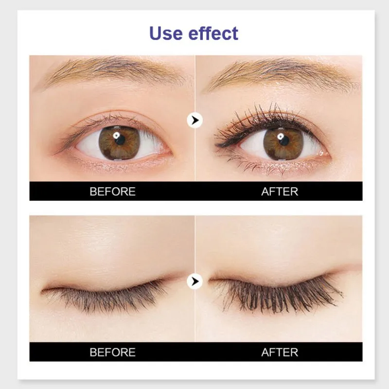 4D шелковое волокно для ресниц тушь водоСТОЙКАЯ наращивания Черная Толстая