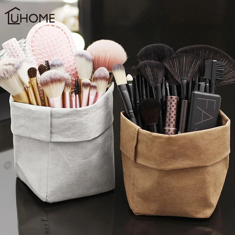 Скандинавский стиль хранение кистей для макияжа корзина винтажный
