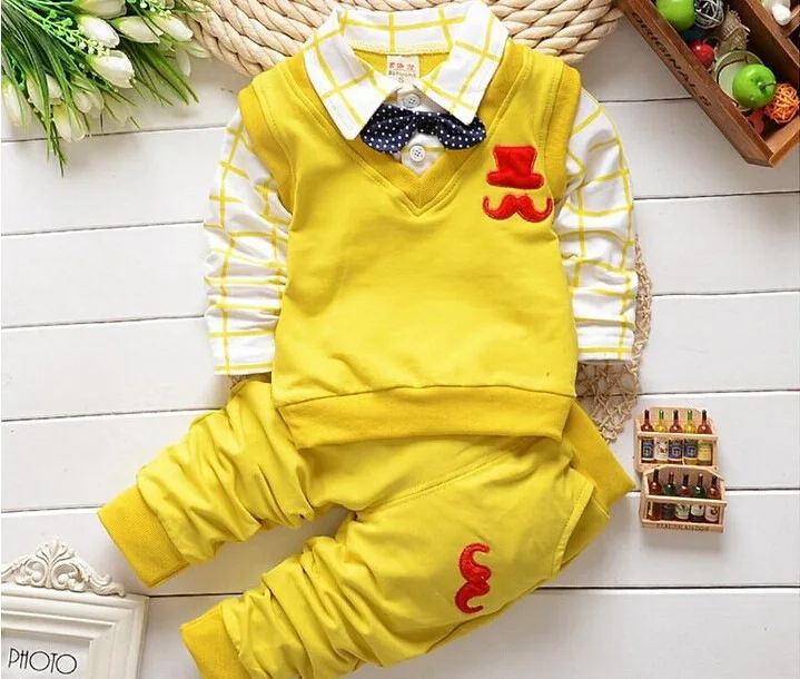 Комплект одежды для маленьких мальчиков на весну и осень комплекты детской