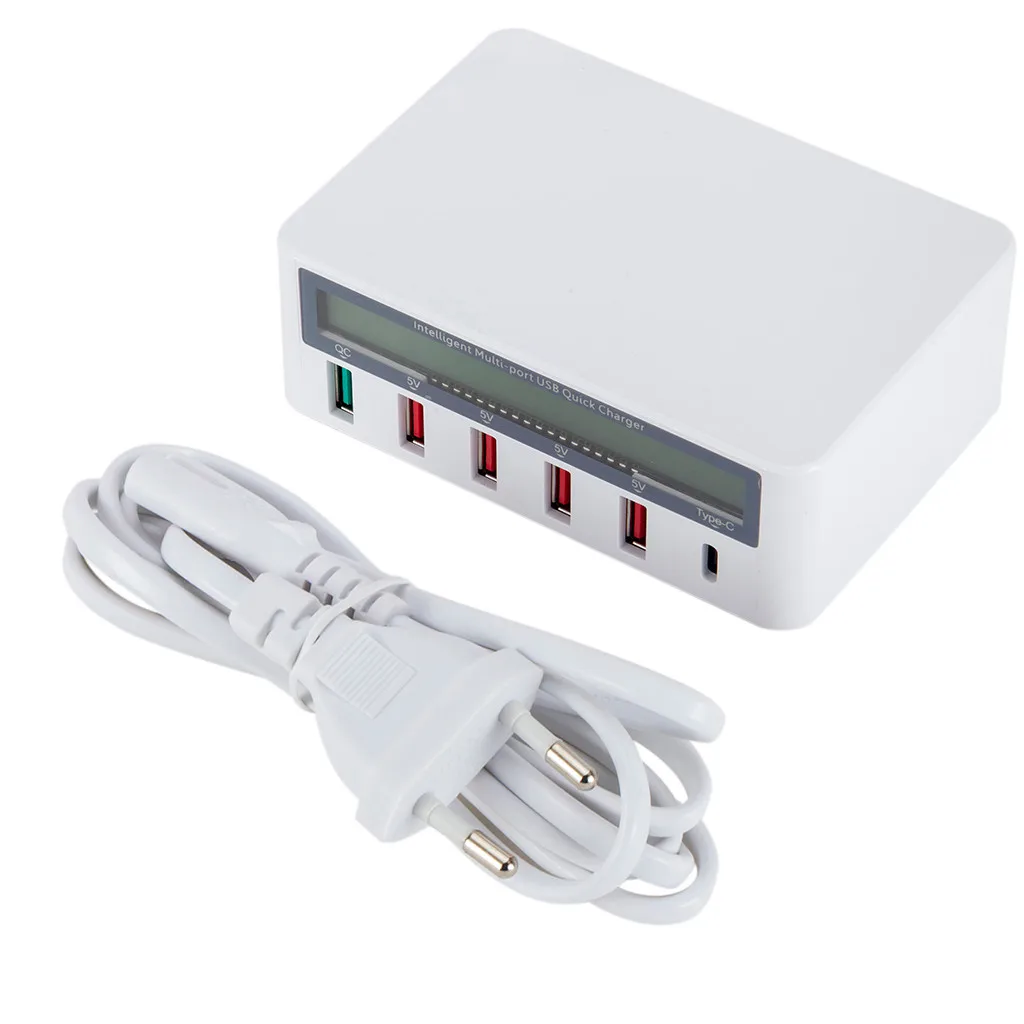 Usb-концентратор CARPRIE с 5 портами быстрое зарядное устройство QC 3 0 В 10 А 100-240