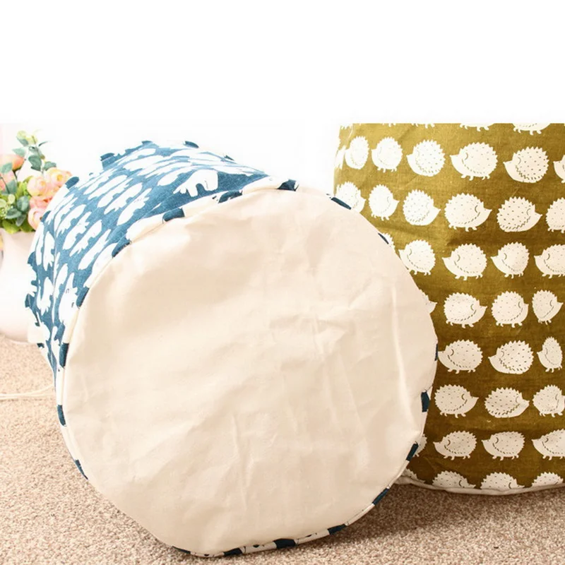 1 шт. хлопок печати большой складной корзина для белья сумка хранения одежды | Дом