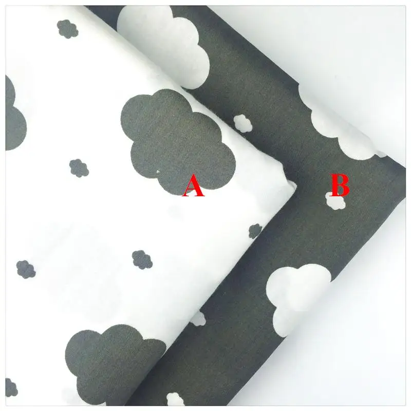 1269419 новые серые облака AB напечатанные хлопчатобумажные ткани Сделай Сам пэчворк