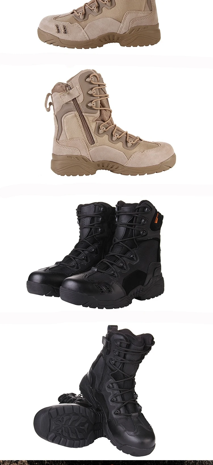 Outdoor Autumn Winter Men Warm Hiking Boots Tactical Mountaineering Walking Sneakers New Warm Non-Slip High-Top Waterproof Shoes