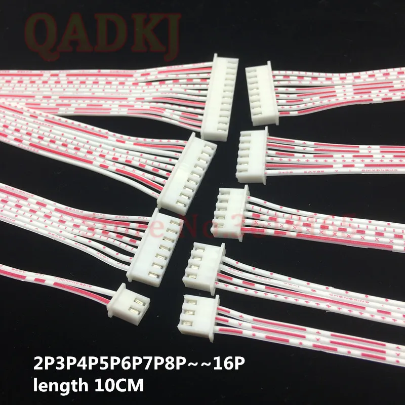 10 компл. XH2.54 гнездо JST 26AWG 2/3/4/5/6/7/8/9/10/11/12P Pinos Passo de 2 54 мм Conector do Cabo Plugue Fio см Comprimento |