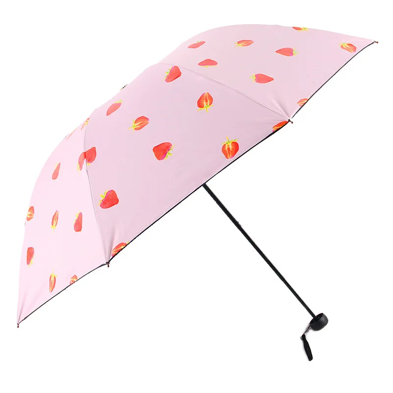 Прекрасный Женский Зонт Складной Сопротивление Ветру Летний Солнечный Парасоль Защита от УФ-лучей Цветок.