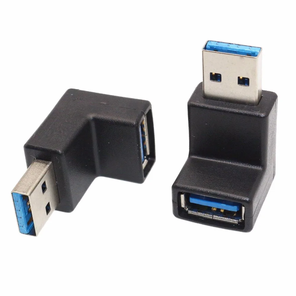 Прямоугольный usb адаптер конвертера USB3.0 AM to AF L с разъемом USB 3 0 A Male Female углом