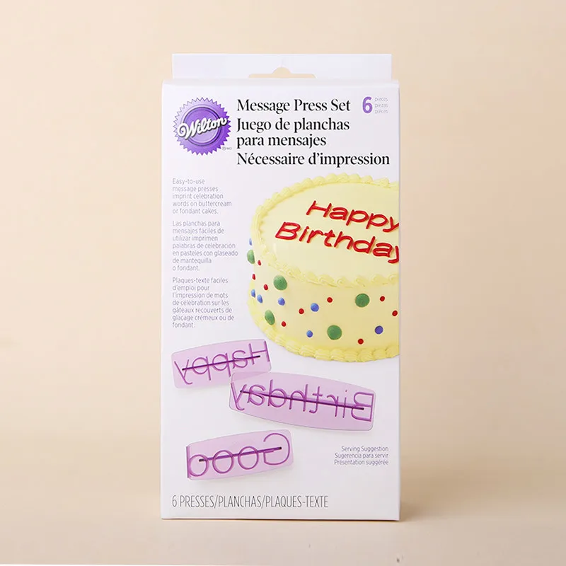 6 шт./компл. режимы печати Wilton формочки для печенья пластик помадка торт украшения
