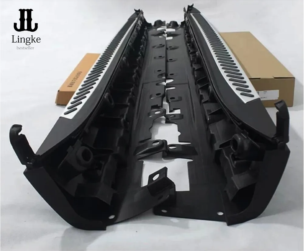 Алюминиевая боковая ступенчатая Беговая доска Nerf бар черный серебристый для BMW X5