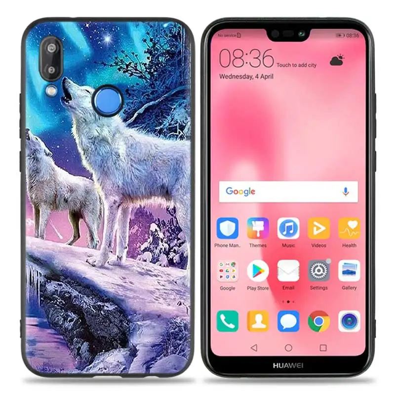 Силиконовый чехол для huawei P20 P10 P9 P8 Lite Pro P Smart+ Nova 3i 3E чехол для телефона s волк Дракон животные - Цвет: A011
