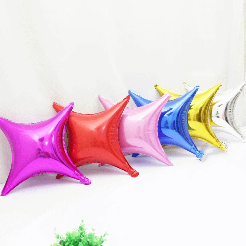 

10Pcs 10inch Four-pointed Star Balloons Aluminium Foil Ballon Wedding & Engagement Grand Event First Communion Party Decor