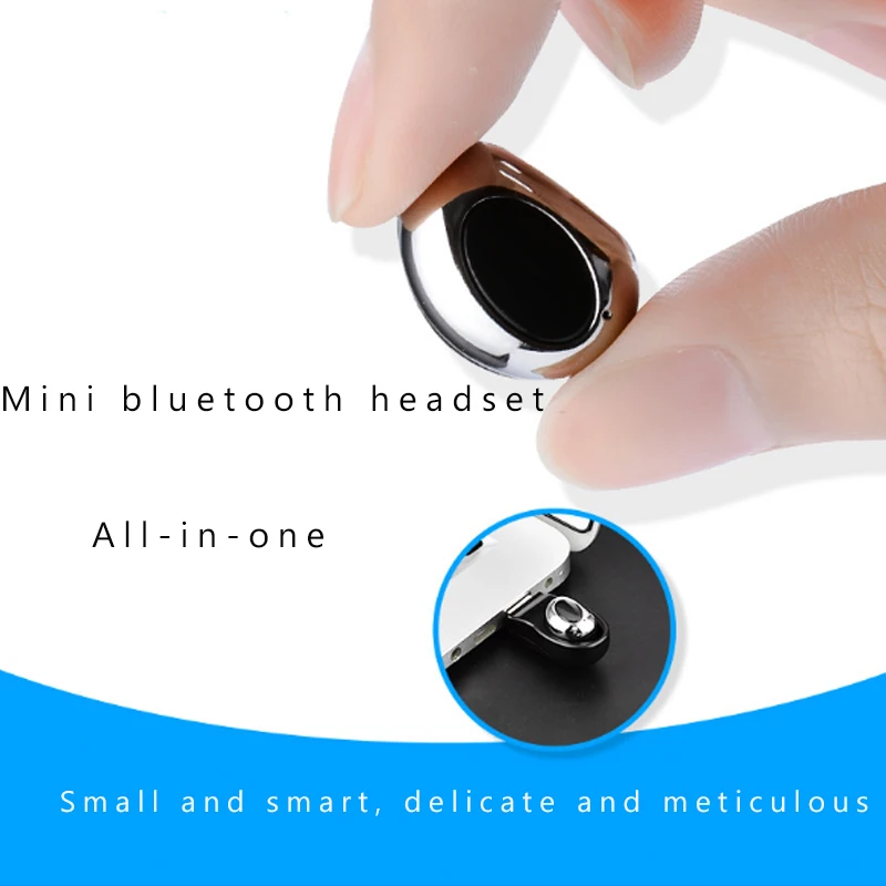 Мини Bluetooth-гарнитура JINSERTA портативные беспроводные невидимые наушники для
