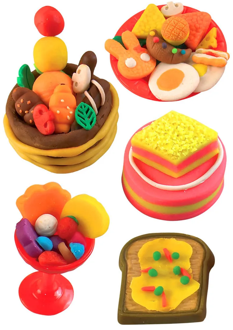 Пластилин игрушки для детей подарок вафельный цвет глины слизь из пластилина