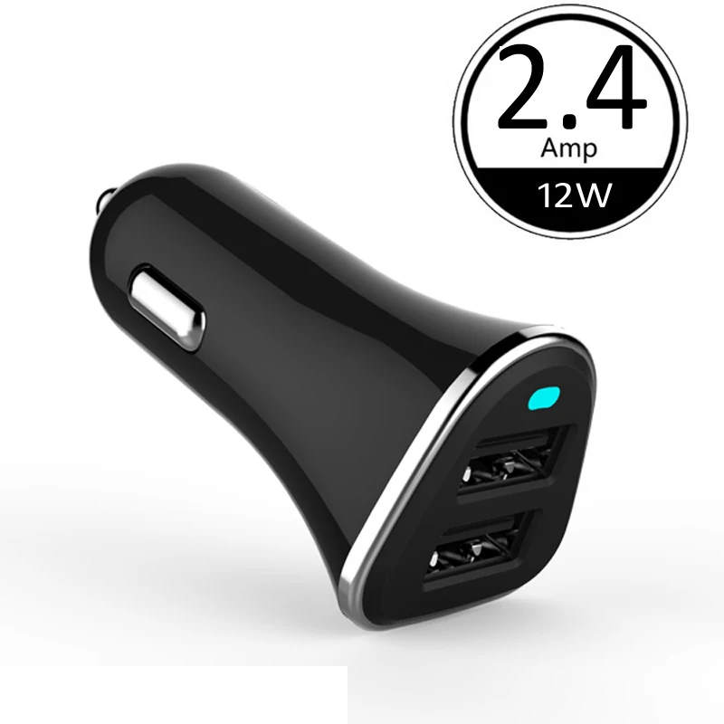 INGMAYA автомобильное зарядное устройство с двумя портами USB 2.4A 12 Вт быстрой зарядки