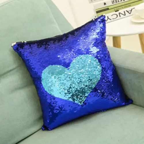 Волшебные двусторонние чехол для подушки с изображением русалки|cushion cover|mermaid cushion