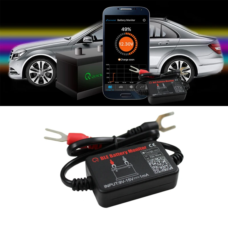 QUICKLYNKS автомобильный монитор батареи BM2 Bluetooth 4 0 устройство для всех автомобилей 12V