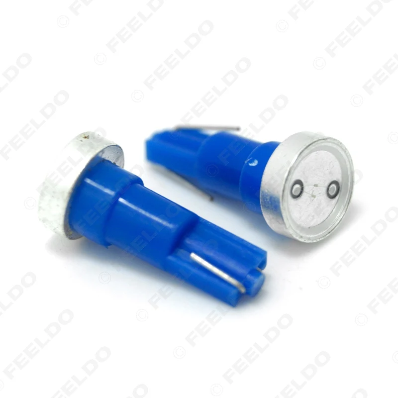 FEELDO 10 шт. Super T5 Power 1 Вт 1LED Автомобильные светодиодные клиновидные панели освещения