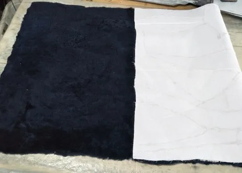 Dark Blue Натуральный стриженый овечий мех одеяла чистая шерсть стрижка овец сшивание матрас сшивание ковровая одежда - Цвет: Dark Blue
