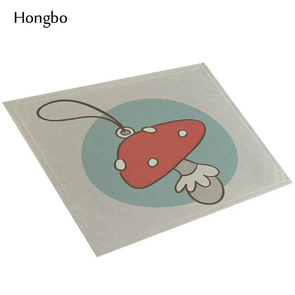 С мультяшным персонажем &quotСнеговик&quot Лен Настольная Подставка для столовых