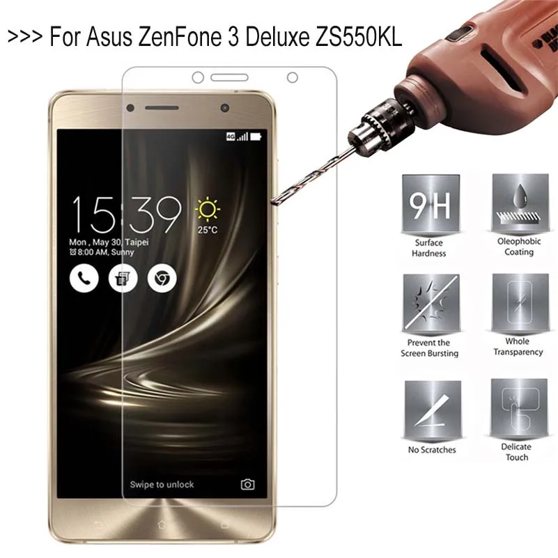 9H 2.5D Премиум Закаленное стекло протектор для Asus Zenfone 3 Deluxe ZS550KL 5 дюймов чехол