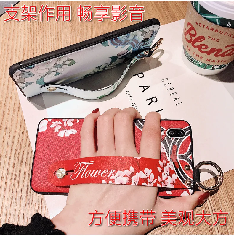 Xiao mi Red mi note 7 3D винтажный Рельефный цветочный узор на запястье Мягкий ТПУ чехол для телефона Xiaomi Redmi note 7 mi 8 9 A2Fundas