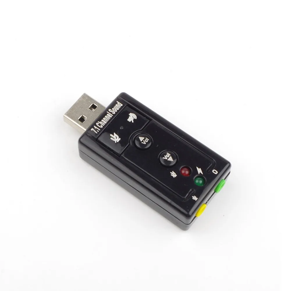 Внешний USB аудио адаптер звуковой карты Виртуальный 7 1 канал 2 0 Микрофон динамик