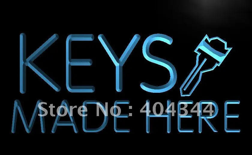 LB520 клавиши сделаны здесь слесаря Новый светодиодный неоновый светильник знак