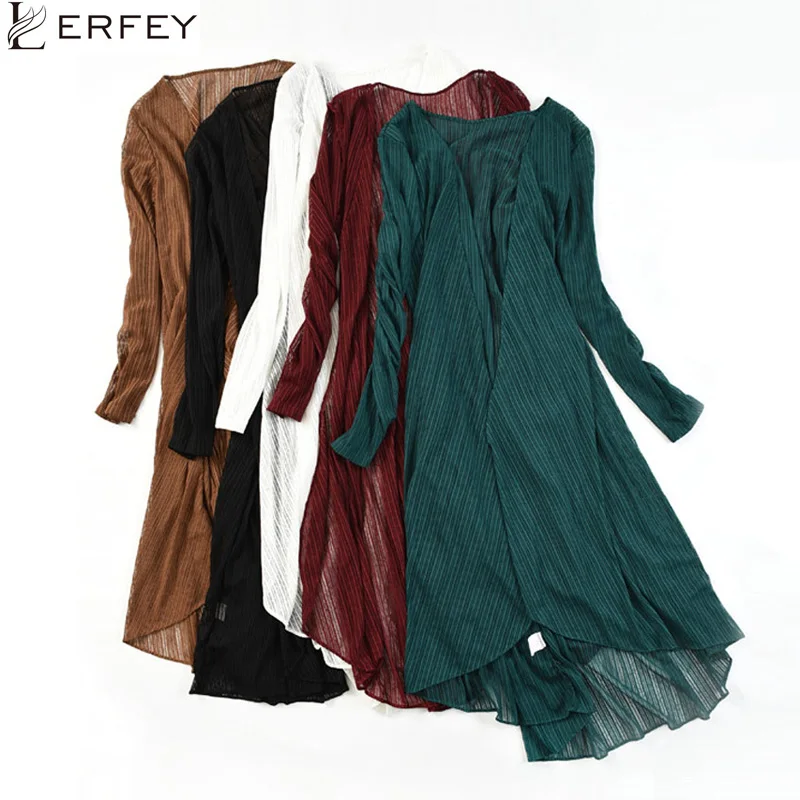 Летняя женская шифоновая блузка LERFEY в стиле бохо кимоно пляжный кардиган на