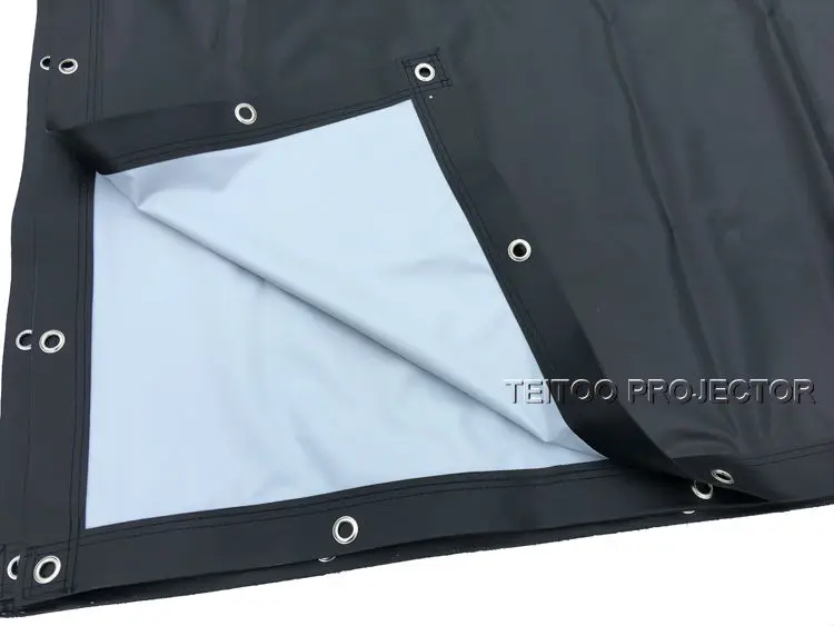 Мягкий серый черный экран для проектора с занавесом ПВХ 150 дюймов 16:9 любых 3D DLP