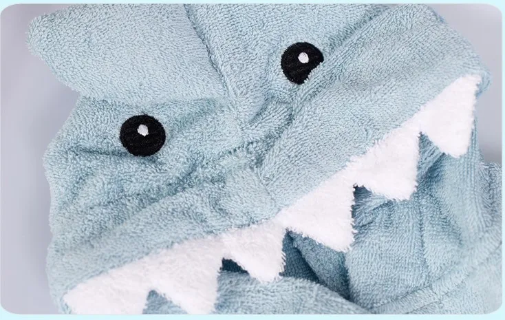 Детский банный халат детский мультяшный пижама с животными для мальчиков и