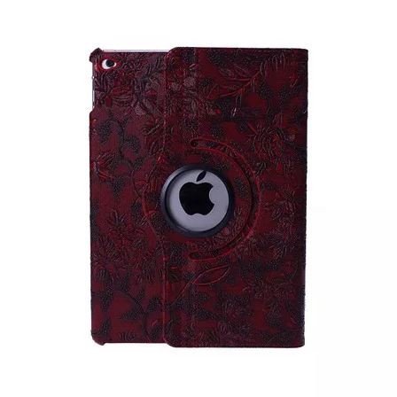 568-grape-red Чехол для iPad Air/Air 2/для iPad 9,7 дюймов / YRSKV 360 виноградный узор искусственная кожа Вращающийся Смарт Стенд планшет - Цвет: 568-grape-red