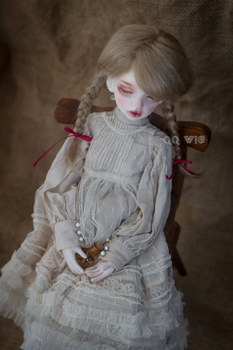 Бесплатная доставка 2017 новое поступление 1/4 1/6 Bjd парик Msd Sd Yosd милые
