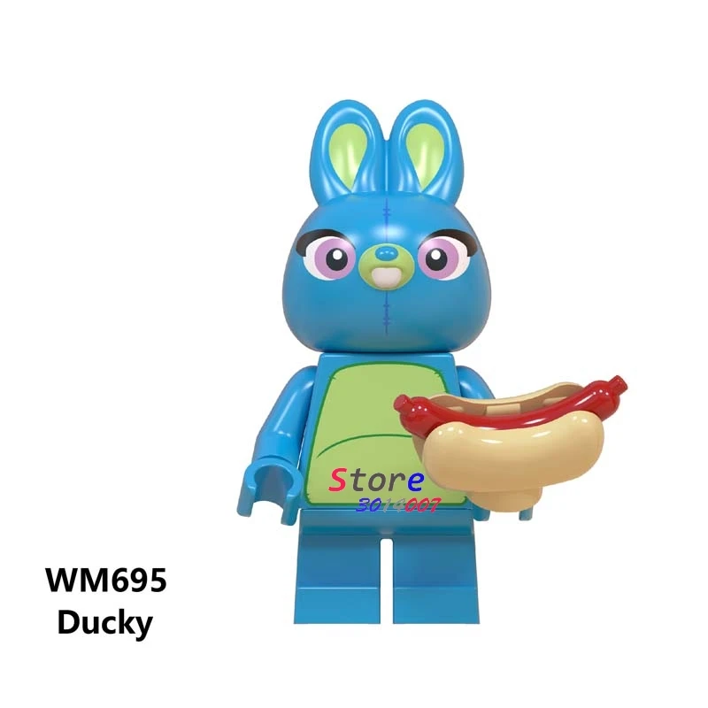 WM695 Одна история игрушек 4 Базз Лайтер Вуди Джесси Даки Бо Peep Duke Caboom Alien Hamm Sonic строительные блоки - Цвет: WM695