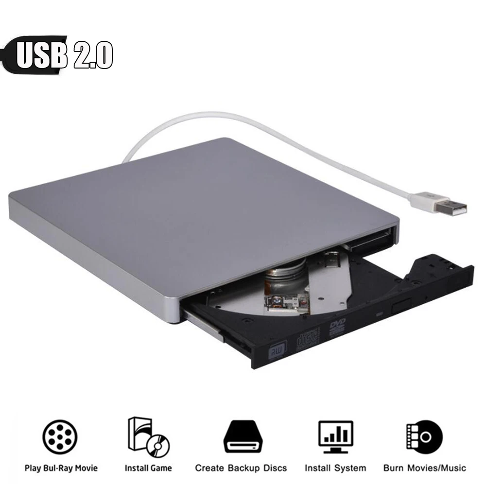 Универсальный внешний usb накопитель 2 0 DL DVD RW ГОРЕЛКА CD писатель тонкий