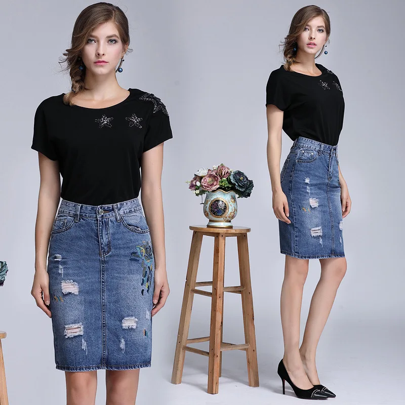 Мода 2018 юбки Для женщин s летние элегантные ботфорты Размеры отверстия d