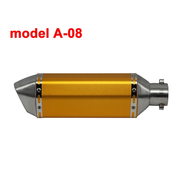 model A-08 Alconstar-мотоцикл Akrapovic Yoshimura глушитель выхлопной трубы Escape Moto Racing NINJA GSXR600 Z750 TMAX530 MT07 MT09 CBR250 - Цвет: model A-08