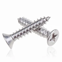 m2 m2 2 m2 6 gbt846 phillips flat head self tapping screws countersunk sheet metal screw 304 a2 stainless steel 4 5 6 8 10 20mm